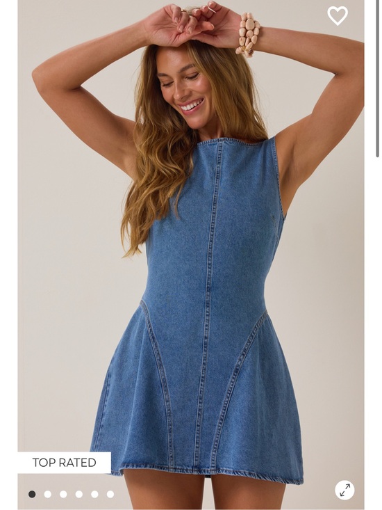 Altar'd State Dresses & Skirts - Altar'd State Sleeveless Denim Blue Fit & Flare Mini Dress NWT